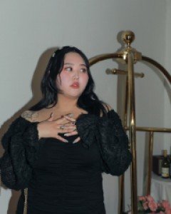 [EVELLET] KOMB Shirring Span Dress