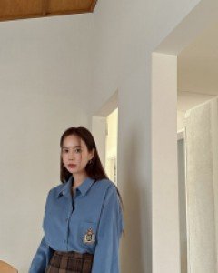 Munch's Peach Raised Waffen Cotton Shirt