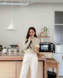 [EVELLET] Non-beth fleece Waistband Jogger Pants