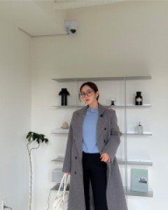 [EVELLET] Senkaru length-specific fleece slit Flared Waistband Pants