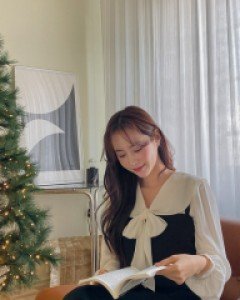 Heydew Chiffon Sailor Collared Tie Blouse