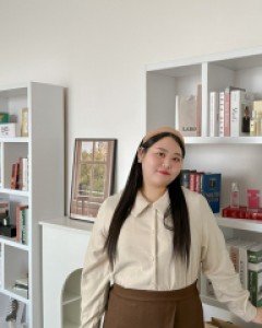 Genia Peach brushed Blouse