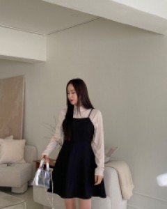 [EVELLET] Ongmed Flare Bustier Dress