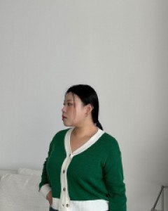 Omeldi Contrast Knit Cardigan