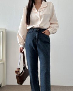 Melinnu fleece Denim Pants