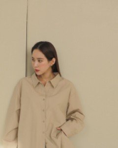 [EVELLET] Celleman Cotton Long Shirt