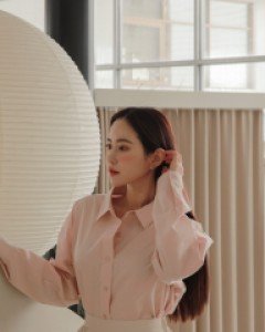 [EVELLET] Twomondy Unbalance Cotton Shirt