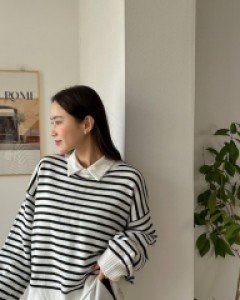 [EVELLET] Bedri Back Button Dangara Knit