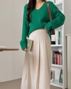 Dusty Pintuck Long skirt