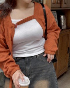 [EVELLET] Frandy Strap Bolero Cardigan