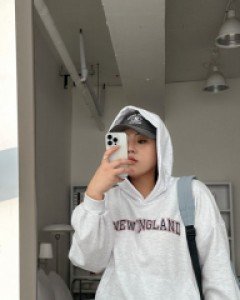 [EVELLET] Ten Body Graphic Print Hood T-shirt