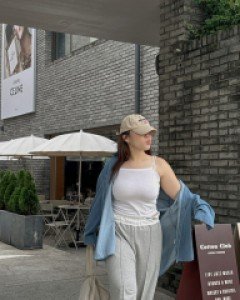 [EVELLET] Melid Contrast Jogger Waistband Pants