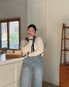 Le Monet Straight Denim Pants