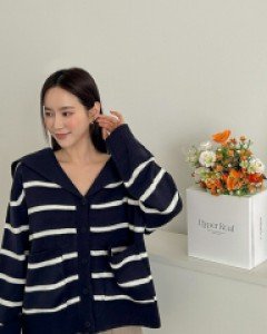 [EVELLET] Belmondin ST Sailor Knit Cardigan