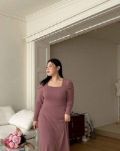 [EVELLET] Sebara Puff Long Dress