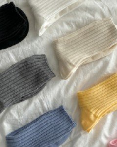 Coron Ribbed Socks