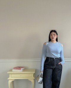 Fioming Semi-Wide Denim Pants