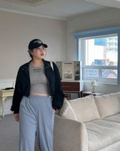 [EVELLET] Heliga Ribbed Waistband Pants