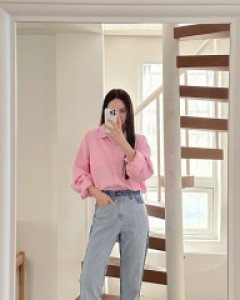 [EVELLET] Merence Inverted Semi Baggy Denim Pants