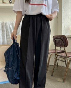 [EVELLET] Rintra Pintuck Waistband Pants