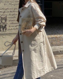 [EVELLET] Ipea single Trench Jacket