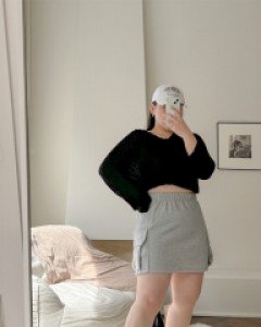 [EVELLET] Chesara Cargo Waistband Skirt