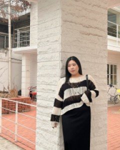 [EVELLET] Dienel Ribbed Long Skirt