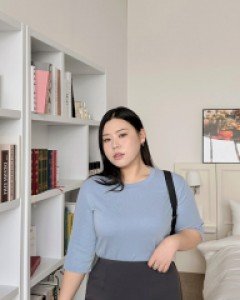 [EVELLET] Odess Span short sleeve tee