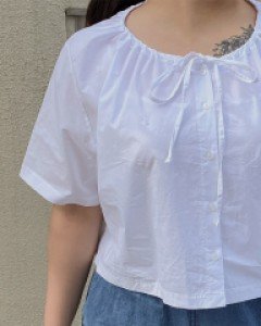[EVELLET] Laemme string Blouse