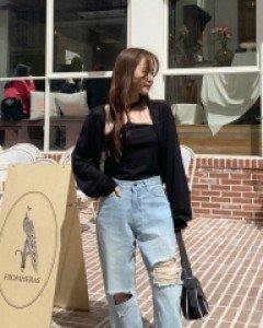 Corduan Vintage Wide Denim Pants