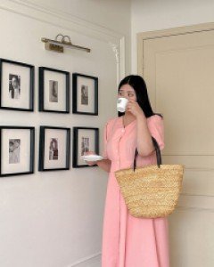 Raimu Puff Long Dress