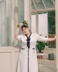 [EVELLET] Jatien Tweed Long Dress