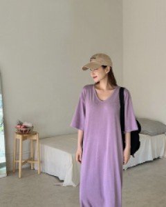 Bandio V-neck Long Dress