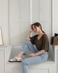 Roeden Hidden Banding Rollup Denim Pants