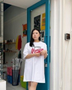 [EVELLET] Zorni Graphic Print Boxy Dress