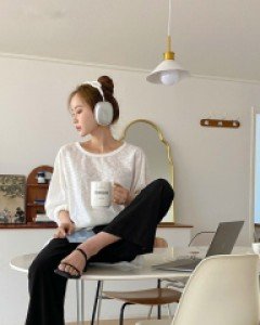 [EVELLET] Cool Waistband Pants by Fable Length