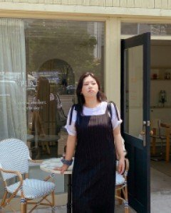 Jidoen bowknot bustier long dress