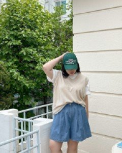 Stenz back banding 4.Pedal pushers denim pants