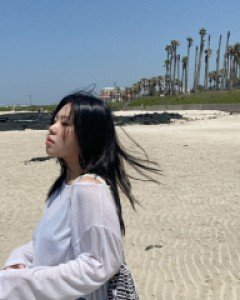 [EVELLET] LAKN Linen See-through look Long T-shirt