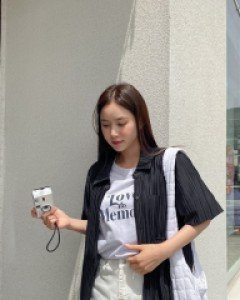 [EVELLET] Heirin Pleats Pocket Shirt