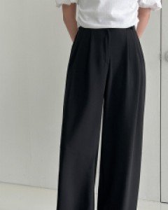 [EVELLET] Senia Cool Wide Long Slacks