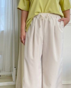 Churida Pintuck Wide Waistband Pants