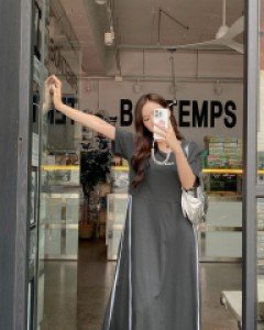 [EVELLET] Tubaten two line Long Dress