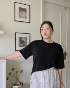 [EVELLET] Luare Cool Span Basic T-shirt