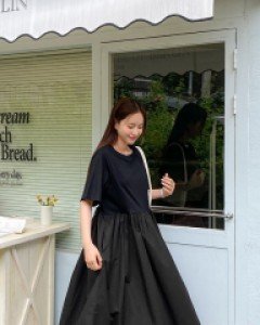 [EVELLET] Hiruin Cotton Long Dress