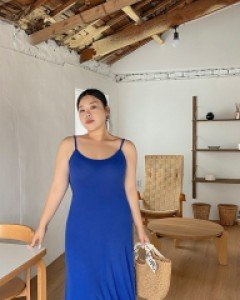 Aronha Ribbed Long Sleeveless Dress