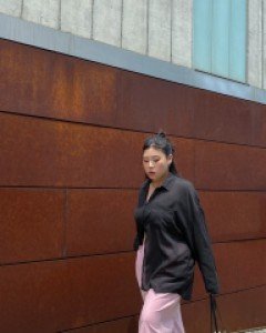 Tyhen pintuck wide cotton pants