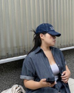 Sinimu Cotton Denim Shirt