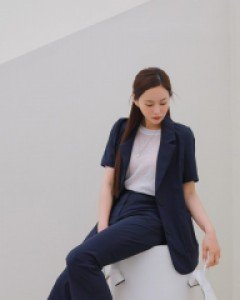 [EVELLET] Murua Cool Short-sleeve Single Jacket
