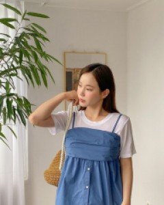 [EVELLET] Muendi Wrinkles Smoke Bustier